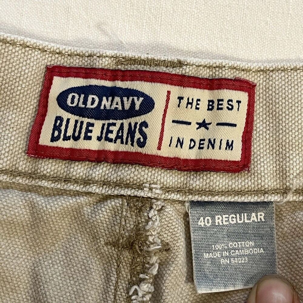 Vintage Old Navy Pants Men 40 Painters Jeans Carpenter Skater Y2K Baggy Loose - Picture 8 of 12
